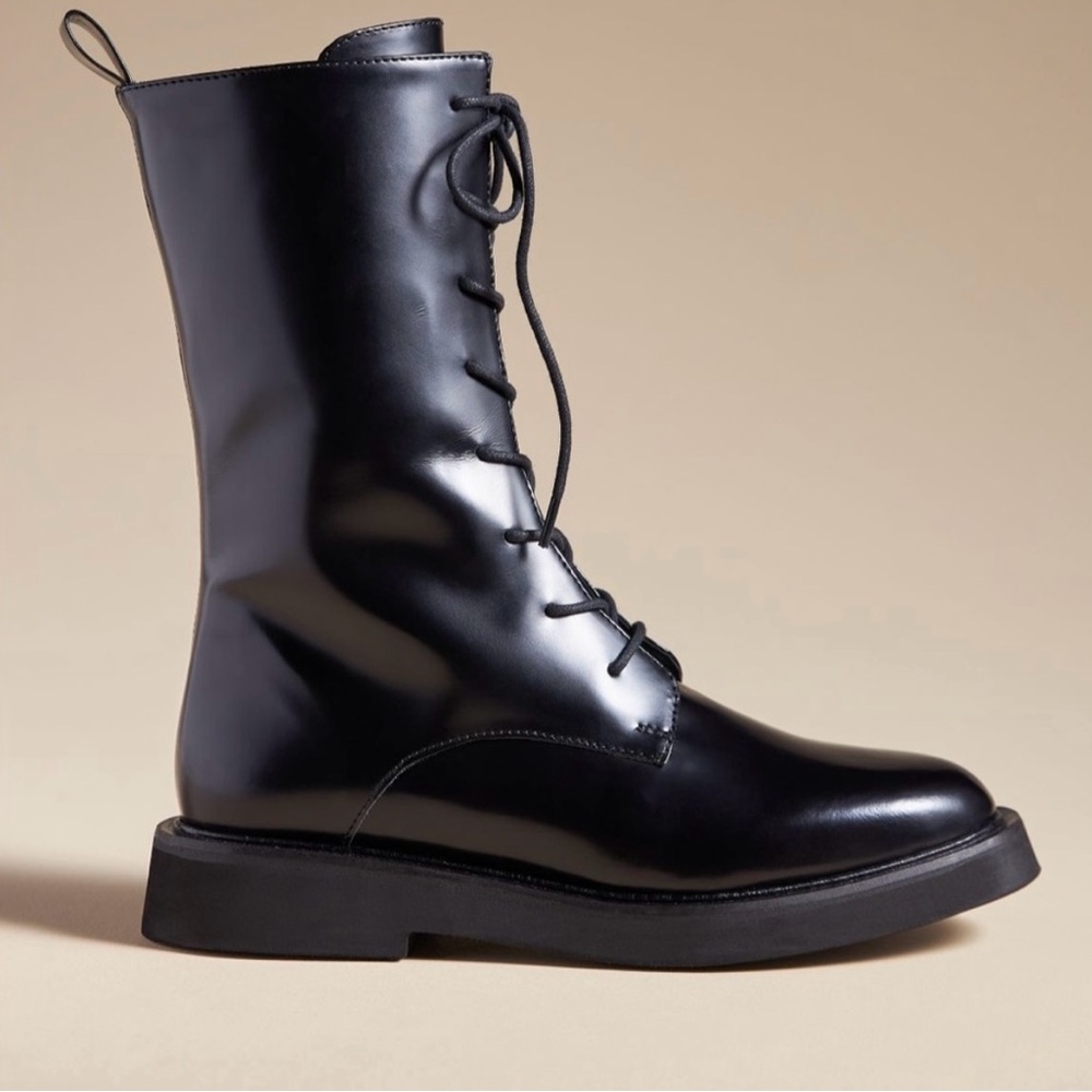 Black lace up boots from Pilcro by Anthropologie